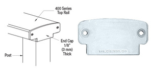 CRL Mill 400 Series Decorative End Cap