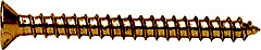 CRL Antique Brass 10 x 2" Wall Mounting Flat Head Phillips Sheet Metal Screws