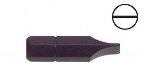 CRL 1/4" Hex Slotted Insert Bit for No. 6 Screw
