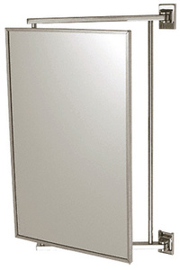 CRL Polished Chrome 14" x 22" Pivot-N-Vue Double Hinged Mirror