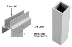 CRL Silver Metallic Intermediate Bottom Support
