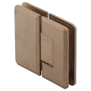 Brushed Bronze 180° Glass to Glass Majestic Series Hinge