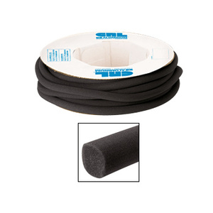 CRL Black 1-1/8" Open Cell Backer Rod - 100 Foot Roll