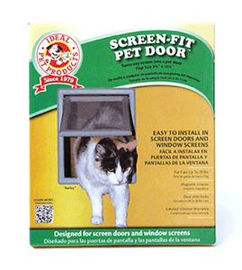 CRL Gray Screen-Fit Pet Door - Small