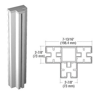 CRL Custom Security Check Point Barrier System 3-Way Post