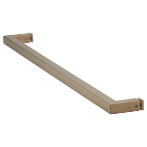 Satin Brass 24" X 3/4" Square Single-Sided Towel Bar with  Blind Fastner