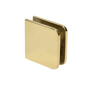 CRL Unlacquered Brass Traditional Style Fixed Panel U-Clamp