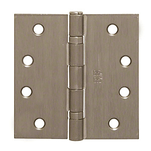 CRL Dull Nickel 4" x 4" Commercial Bearing Hinge