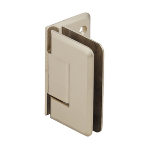 CRL Satin Brass Pinnacle 044 Series Wall Mount Offset Back Plate Hinge