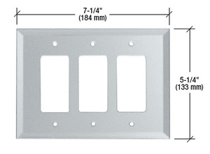 CRL Clear Triple Designer Glass Mirror Plate