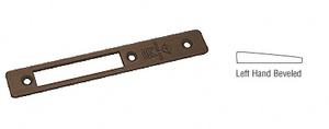 CRL Dark Bronze Left Hand Beveled Faceplate for MS1853 Series Long Throw Deadlocks