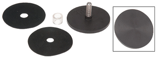CRL Dark Bronze Aluminum Conversion Cap Set for HR2D or HR2S Newport Series Hand Rail Brackets