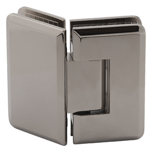 Polished Nickel 135° Glass-to-Glass Adjustable Majestic Series Hinge