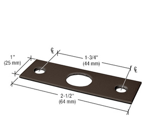 CRL Black Bronze Anodized Strike Plate