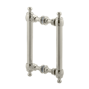 Polished Nickel 6" Antique Style Back to Back Handles