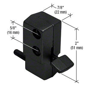 CRL Black "Step-On" Patio Door Lock