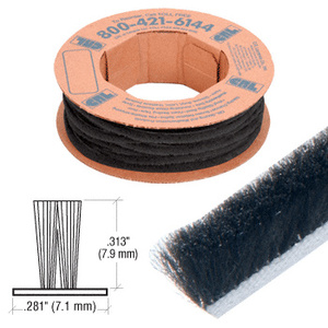 CRL Storefront Door Pile Weatherstrip - 1800' Bulk Roll