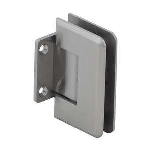 CRL Brushed Nickel Pinnacle 074 Series Wall Mount Short Back Plate Hinge