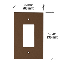 CRL Bronze Single Designer Acrylic Mirror Plate