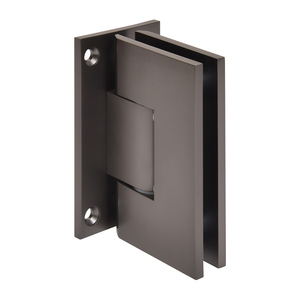 CRL Matte Gun Metal Vienna 337 Series Adjustable Wall Mount Full Back Plate Hinge