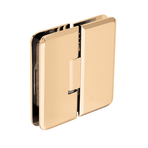 CRL Gold Plated Petite 180 Series 180 Degree Glass-to-Glass Hinge