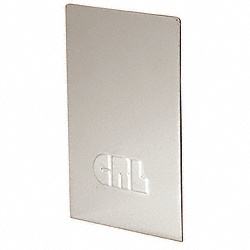 CRL Polished Stainless End Cap for L68S Series Laminated Square Base Shoe