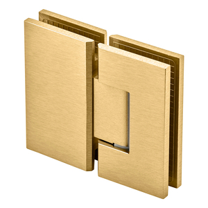 Satin Brass 180° Glass to Glass Maxum Series Hinge