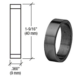 CRL Matte Black .360" Straight Cylinder Ring