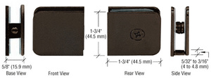 CRL Oil Rubbed Bronze Traditional Style Fixed Panel U-Clamp