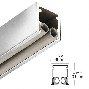 CRL-Blumcraft® Polished Stainless 1-7/8" Head Channel for 1/2" (12 mm) Glass - 120"