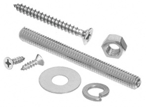 CRL Brushed Stainless Replacement Screw Packs for Bar Mount Foot Railing Brackets
