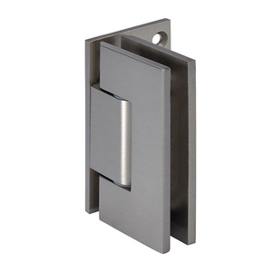 CRL Brushed Nickel Adjustable Wall Mount Offset Back Plate Hinge