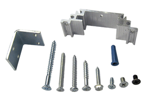 CRL-U.S. Aluminum Series 400 and 450 Up/Over Frame Header Clip With Screws for Surface Mount Door Closer