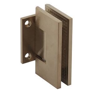 Satin Brass Wall Mount with Short Back Plate Maxum Series Hinge