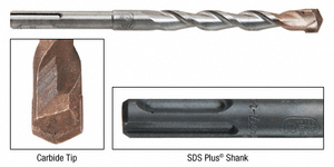 CRL 1/2" x 6" Thundertwist™ SDS Plus® Plus Uni-Shank Drill