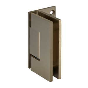 CRL Brushed Bronze Geneva 044 Series Wall Mount Offset Back Plate Hinge