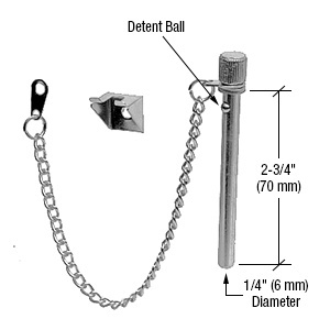 CRL Zinc Plated 2-3/4" 'Nite-Lock' Pin