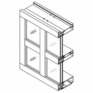 CRL-U.S. Aluminum Class I Bronze Anodized 1" Glazing Thermally Improved Jamb 2-1/4" x 4-1/2"