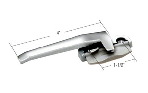 CRL Aluminum Left Hand Cam Handle with 1-1/2" Screw Holes