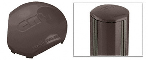 CRL Matte Bronze AWS 135 Degree Round Post Cap