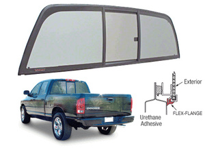 CRL "Perfect Fit" Tri-Vent Slider with Solar Glass 2002-2008 Dodge 1500 Ram, 2003-2008 All Ram Cabs, and 2007+ Sterling Bullet