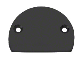 CRL Matte Black 300X Series Decorative End Cap