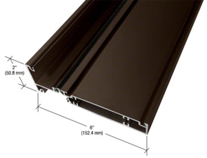 CRL-U.S. Aluminum Intermediate Horizontal, Bronze Black Anodized - 24'-2"