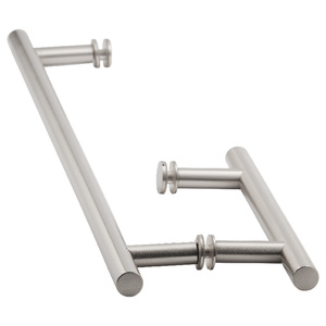 Brushed Nickel 6" X 18" Ladder Pull Towel Bar/Handle Combo