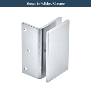 Polished Nickel Wall Mount Designer Series Glass Clamp