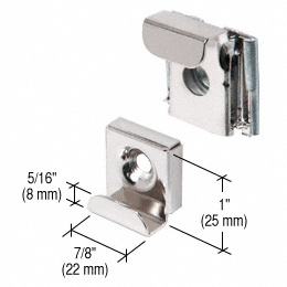 CRL 7WS 1/4 Plastic Mirror Clips and Screws