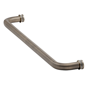 Antique Brass 18" Single Mount Towel Bar with Style Washers