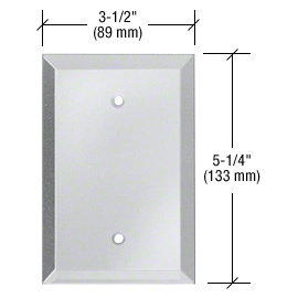 CRL Clear Blank with Screw Holes Glass Mirror Plate