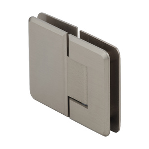 CRL Brushed Bronze Pinnacle 180 Series 180 Degree Glass-to-Glass Standard Hinge