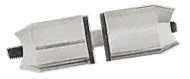 CRL Brushed Stainless Mid-Post for Extra Length Ladder Style Pulls